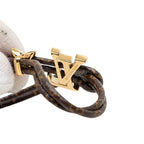 Louis Vuitton Bracelet LV Blue Brown Gold Plated — view 6