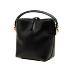 Saint Laurent le 37 Mini YSL Logo 2-Way Shoulder Bag Black Gold Leather — view 2