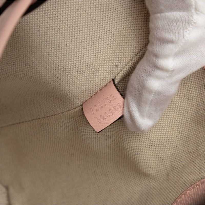 Gucci Pikarar Kawaii GG Animal Print Tote Bag Pink Leather — view 6