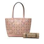 Gucci Pikarar Kawaii GG Animal Print Tote Bag Pink Leather — view 7