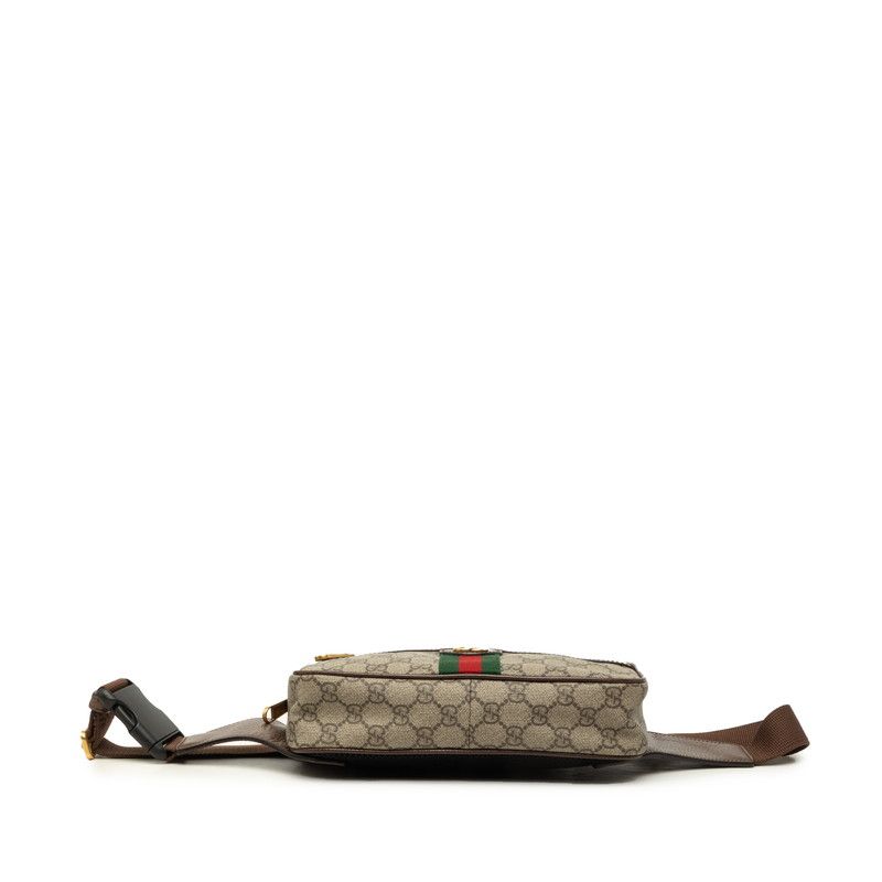 Gucci Ophidia GG Supreme Belt Bag Beige Brown Leather — view 3