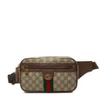 Gucci Ophidia GG Supreme Belt Bag Beige Brown Leather
