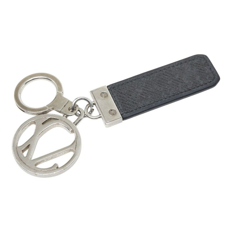 Louis Vuitton Taiga Porte Cles LV Club Key Ring Key Holder Ardoise Black Metal — view 2