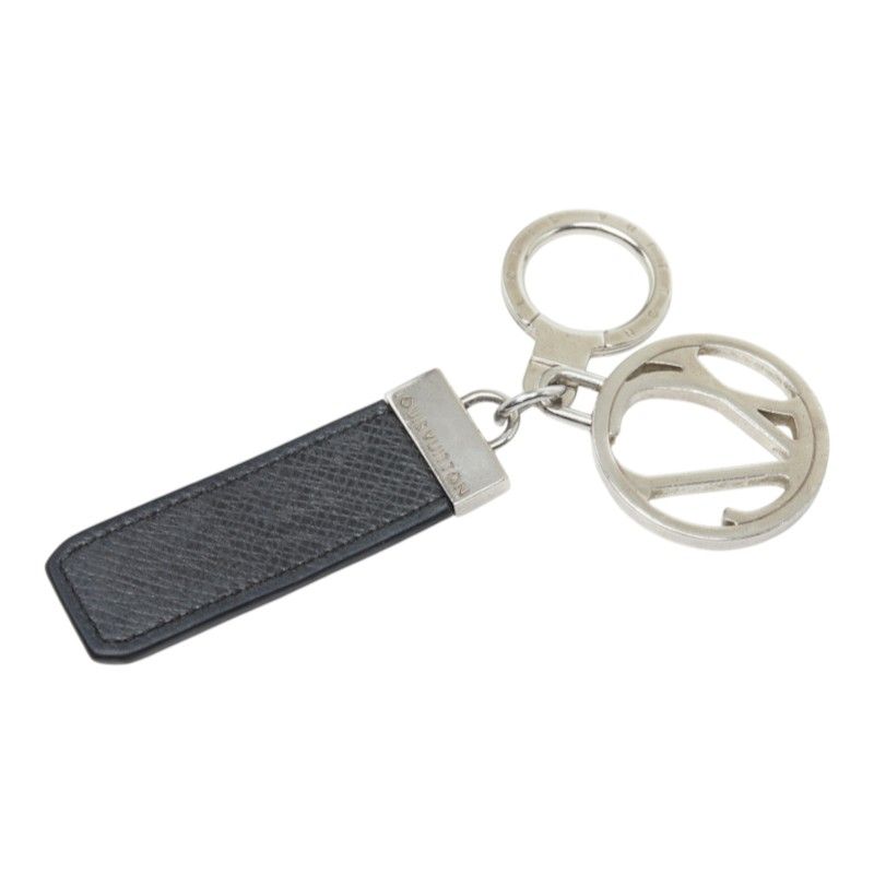 Louis Vuitton Taiga Porte Cles LV Club Key Ring Key Holder Ardoise Black Metal