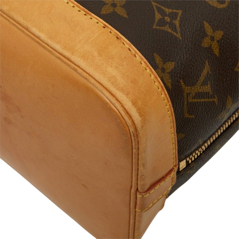 Louis Vuitton Monogram Alma PM Vintage Handbag Brown Leather — view 5