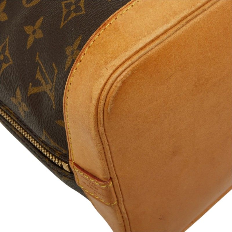 Louis Vuitton Monogram Alma PM Vintage Handbag Brown Leather — view 4