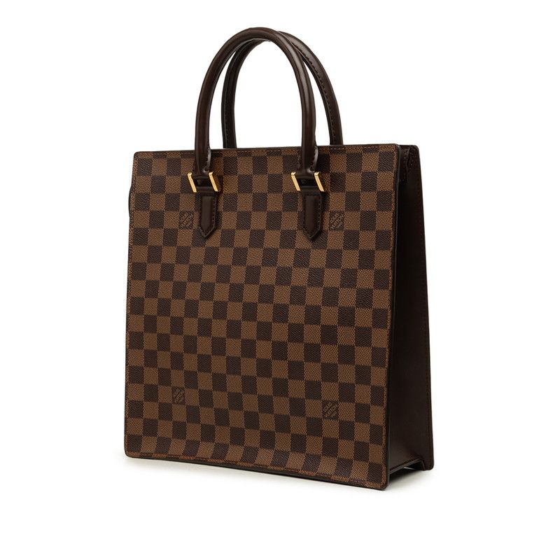 Louis Vuitton Damier Vevarnish PM Tote Bag Ebene Brown Leather — view 2