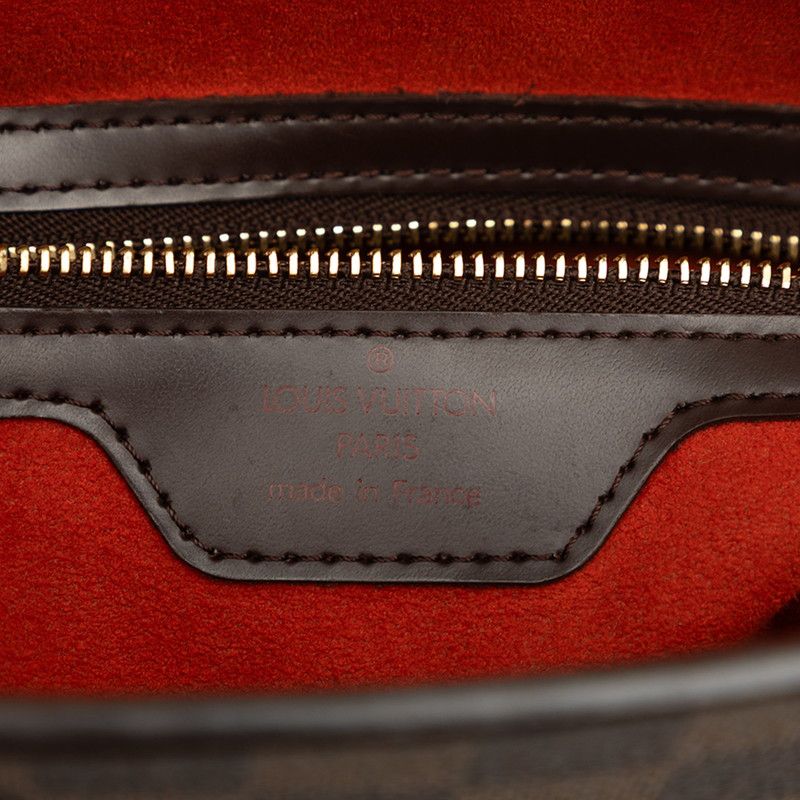 Louis Vuitton Damier Vevarnish PM Tote Bag Ebene Brown Leather — view 5