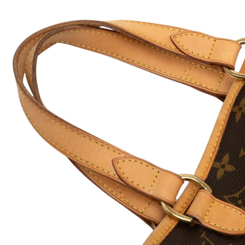 Louis Vuitton Monogram Batignolles Handbag Brown Leather — view 5