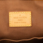 Louis Vuitton Monogram Batignolles Handbag Brown Leather — view 6