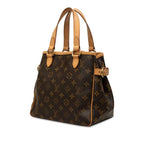 Louis Vuitton Monogram Batignolles Handbag Brown Leather — view 2