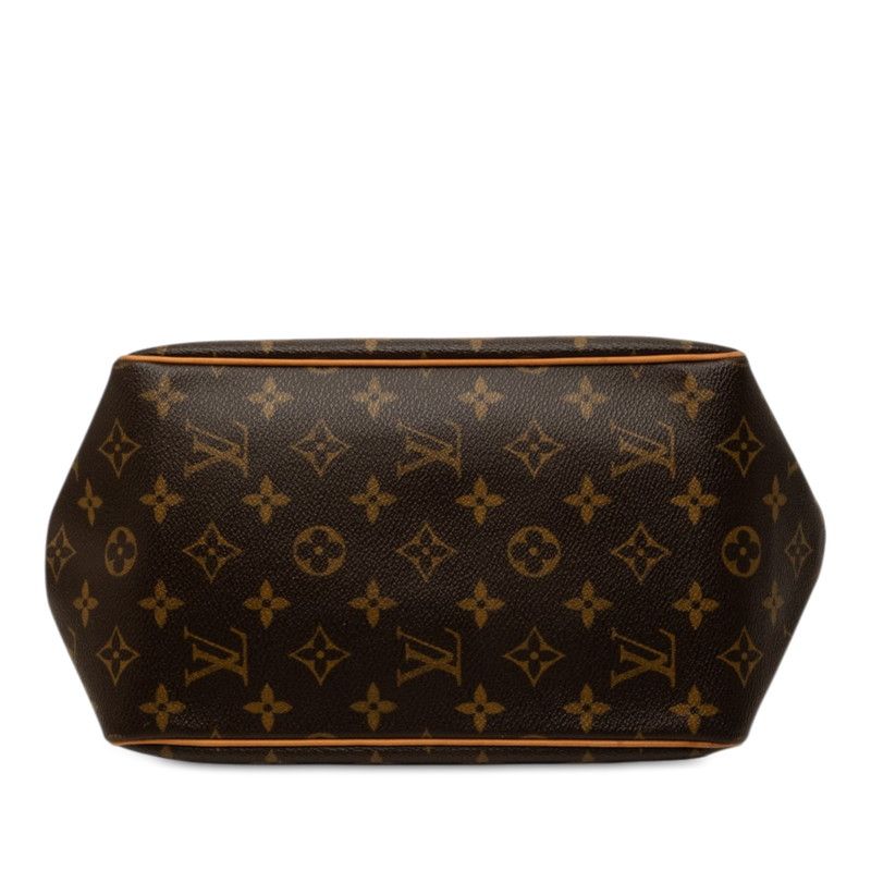 Louis Vuitton Monogram Batignolles Handbag Brown Leather — view 3