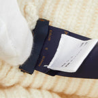 Louis Vuitton Beanie LV Head Line Knit Cap S Ivory Wool Polyester Hat — view 5