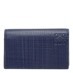 Loewe Anagram Card Case Business Navy Leather