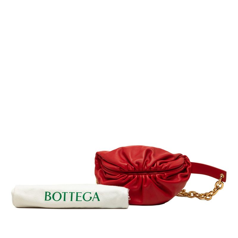 Bottega Veneta the Chain Pouch Shoulder Bag Red Leather — view 7