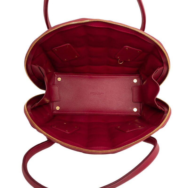 Bottega Veneta the Swoop 2-Way Crossbody Shoulder Bag Wine Red Leather — view 4