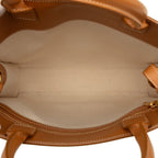 Celine Vertical Cabas Small 2-Way Shoulder Bag Ivory Brown Cotton Leather — view 4