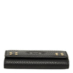 Celine Triomphe Key Case Black Gold Leather Key Holder — view 3
