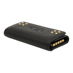 Celine Triomphe Key Case Black Gold Leather Key Holder — view 5