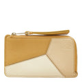 Loewe Anagram Puzzle Coin Purse Beige Leather