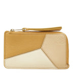 Loewe Anagram Puzzle Coin Purse Beige Leather
