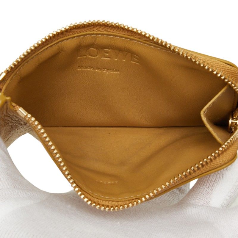 Loewe Anagram Puzzle Coin Purse Beige Leather — view 6