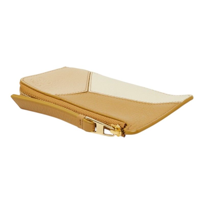 Loewe Anagram Puzzle Coin Purse Beige Leather — view 5