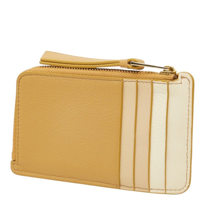 Loewe Anagram Puzzle Coin Purse Beige Leather — view 2