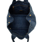 Prada Canapa 2-Way Crossbody Shoulder Bag Blue Denim — view 4