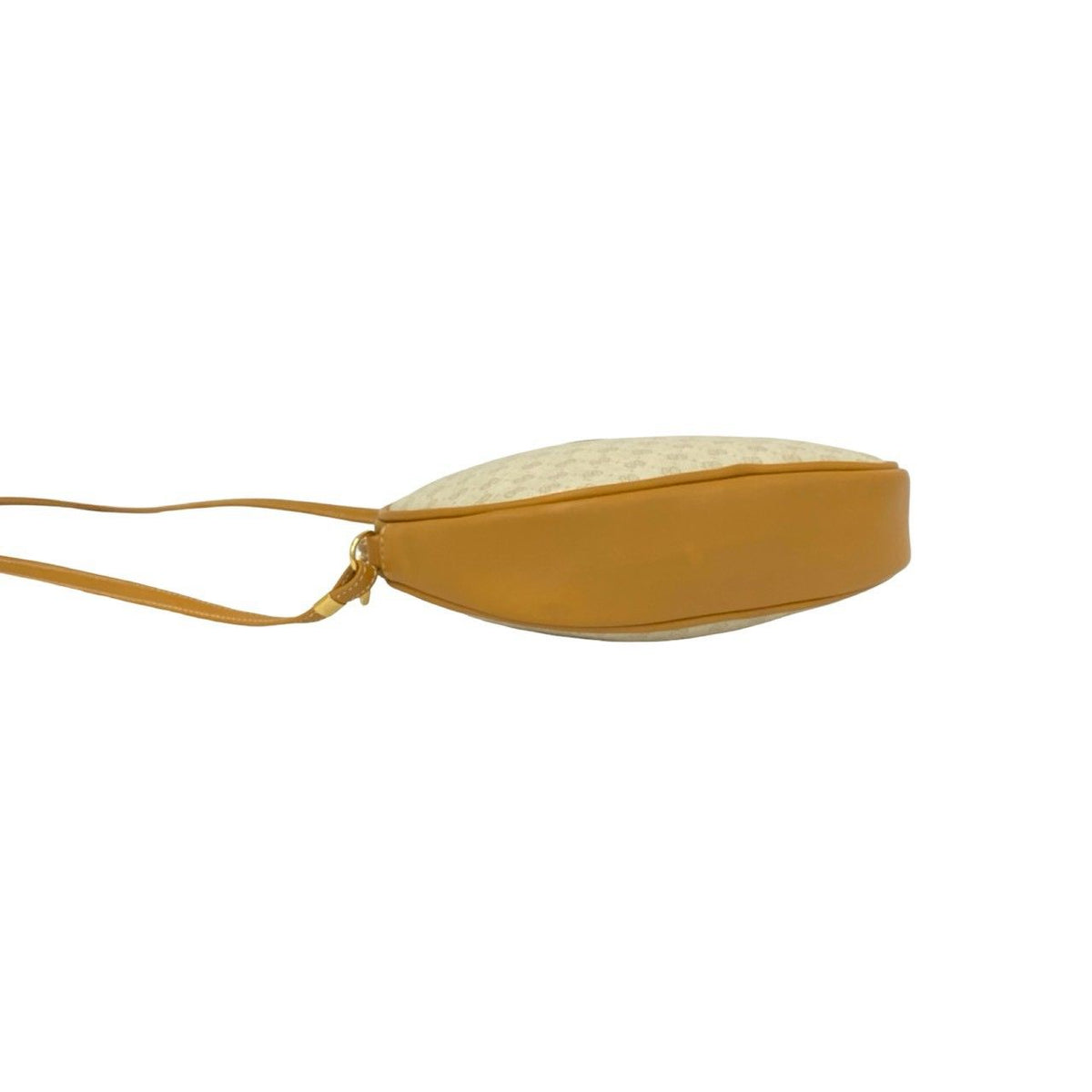 Gucci Vintage Micro GG Logo Leather Mini Shoulder Bag Pochette Ivory Camel — view 7