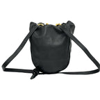 Loewe Vintage Anagram Logo Nappa Leather Shoulder Bag Tote Black — view 3