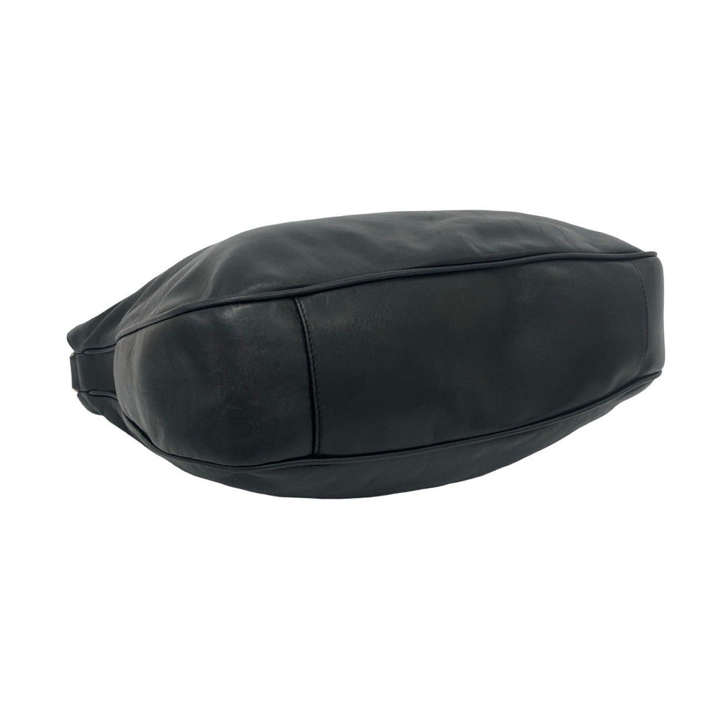 Gucci Vintage Bamboo Leather 2-Way Shoulder Bag Black — view 7