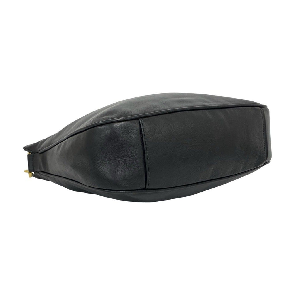 Gucci Vintage Bamboo Leather 2-Way Shoulder Bag Black — view 7