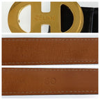 Celine Vintage 80 Black Gold Leather Belt — view 7
