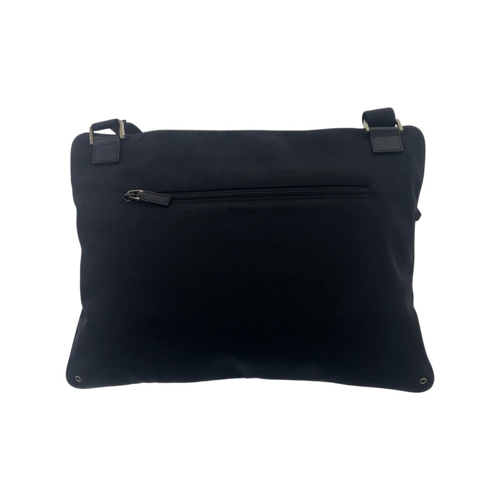 Gucci Black Silver Canvas Shoulder Bag — view 2