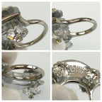 Dior Flower Silver Metal Ring — view 4