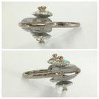 Dior Flower Silver Metal Ring — view 5