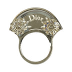 Dior Flower Silver Metal Ring — view 2