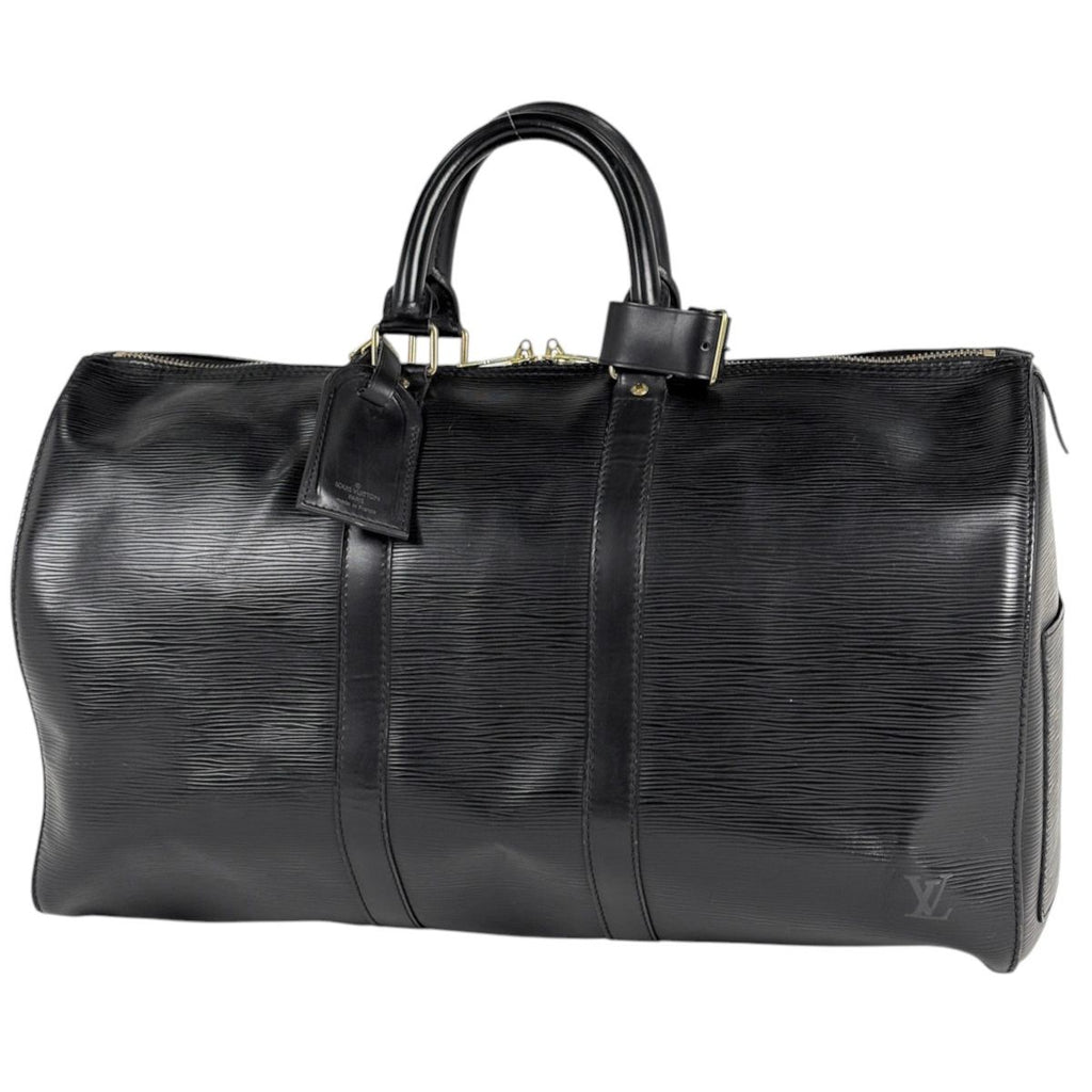 Louis Vuitton Keepall 45 Boston Bag Epi Noir