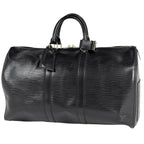 Louis Vuitton Keepall 45 Boston Bag Epi Noir
