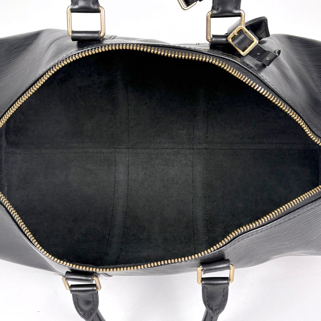 Louis Vuitton Keepall 45 Boston Bag Epi Noir — view 8