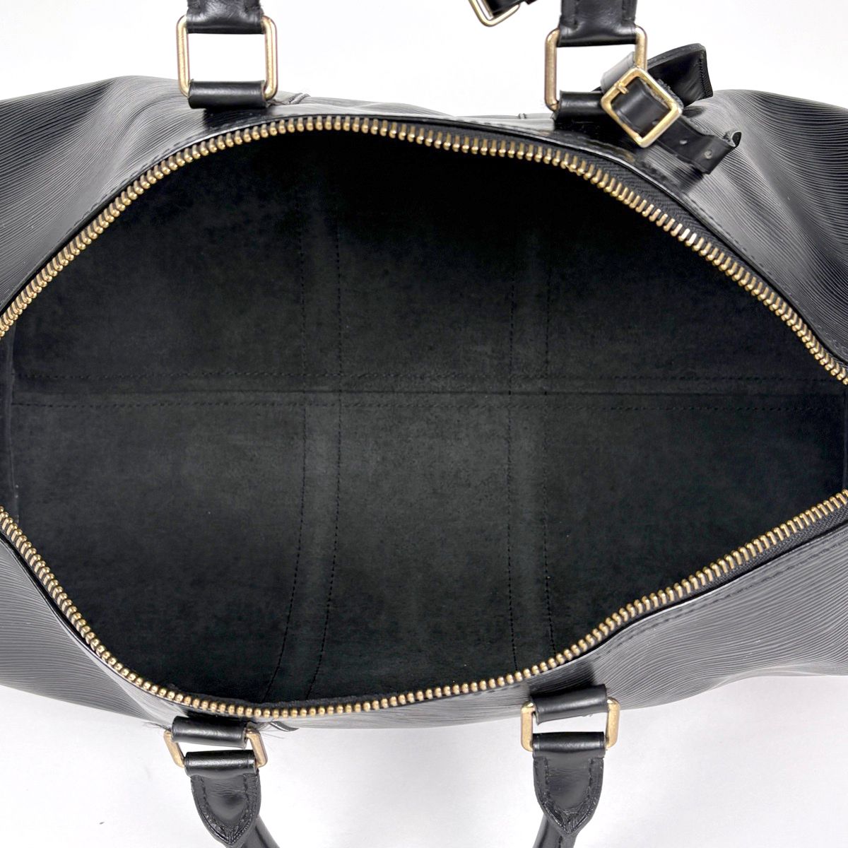 Louis Vuitton Keepall 45 Boston Bag Epi Noir — view 8