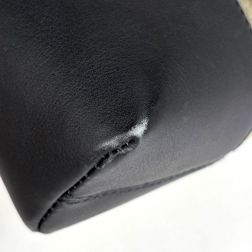 Loewe Shoulder Bag Anagram Suede Green Black — view 3