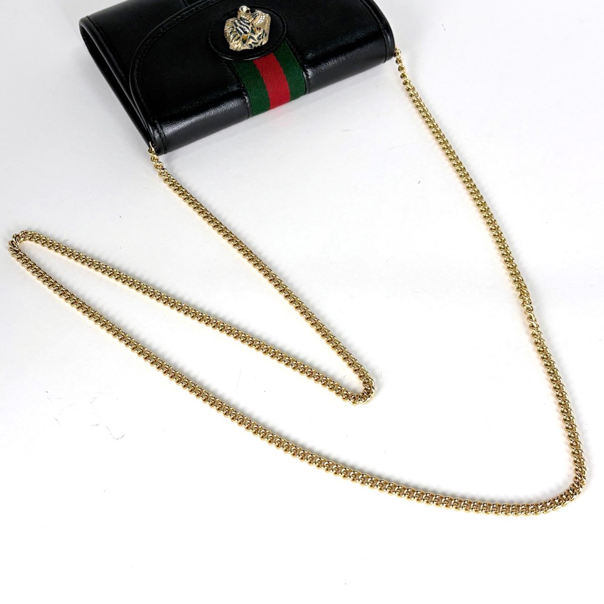 Gucci Shoulder Bag Rajah Web Leather Black — view 6