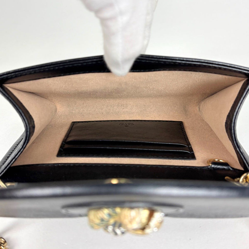 Gucci Shoulder Bag Rajah Web Leather Black — view 7