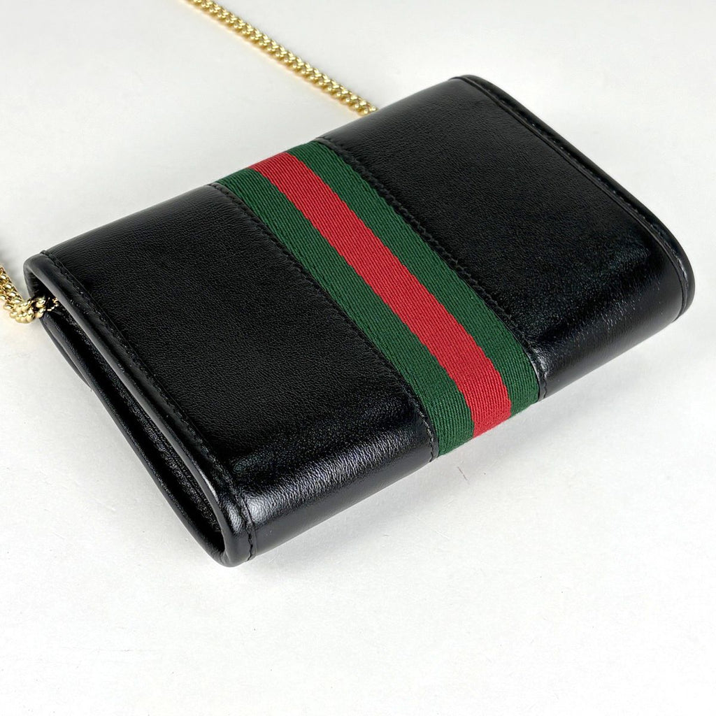 Gucci Shoulder Bag Rajah Web Leather Black — view 2
