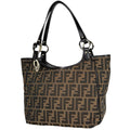 Fendi Tote Bag Zucca Pattern Canvas Brown