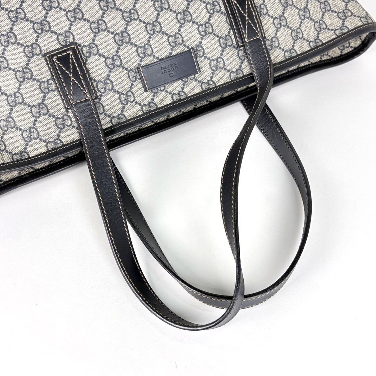 Gucci Tote Bag GG Pattern Beige Navy — view 7