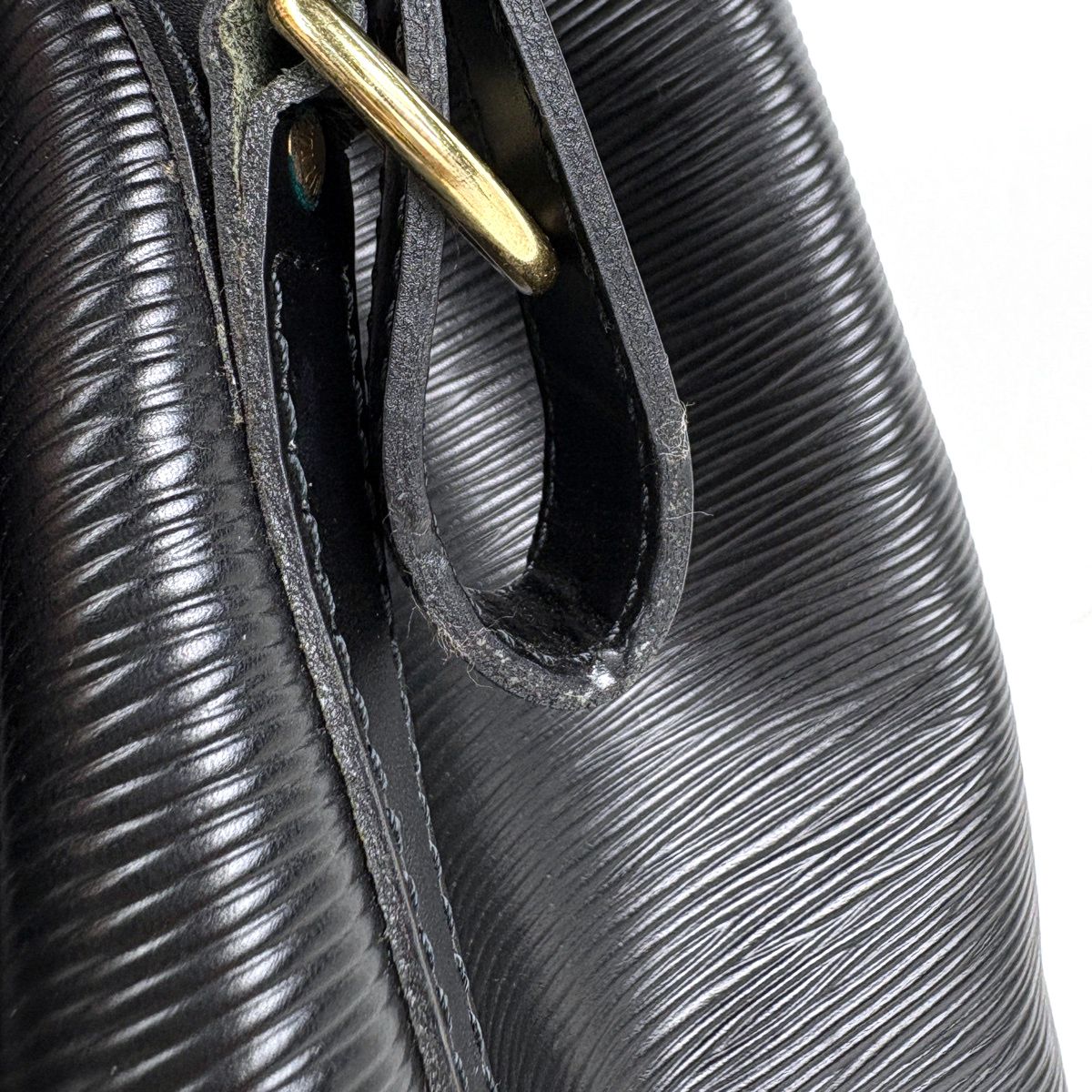Louis Vuitton Shoulder Bag Drawstring Epi Noir — view 6