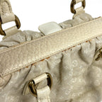Louis Vuitton Trapeze PM Handbag Monogram Mini Lin Dune — view 5